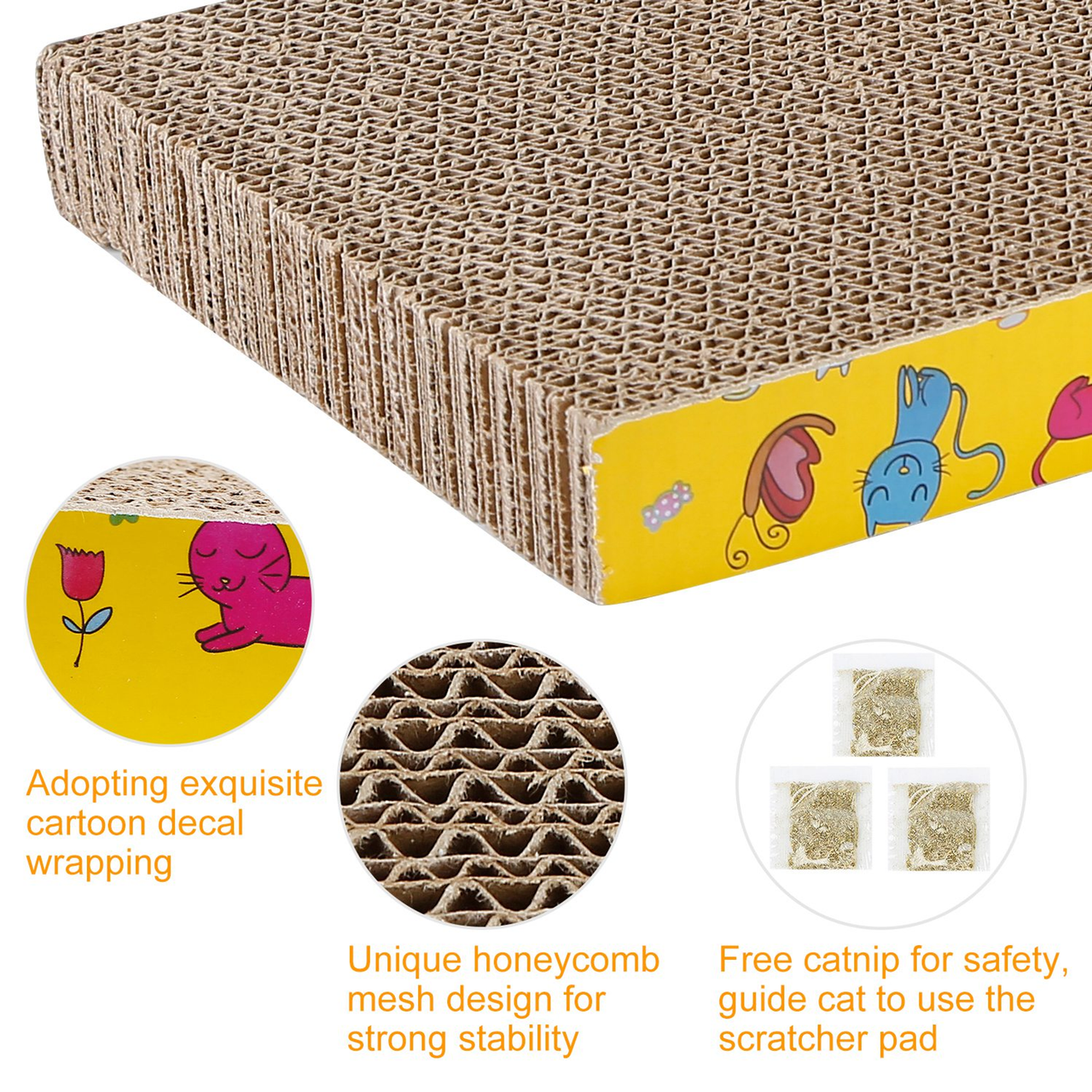 3Pcs Cat Scratcher Pads